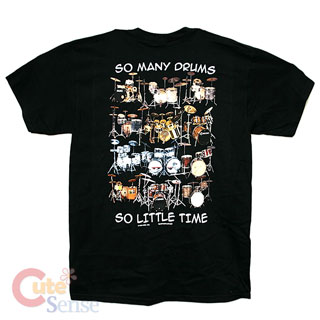 So Many Drums Men's T-Shirts  :Adult- Small